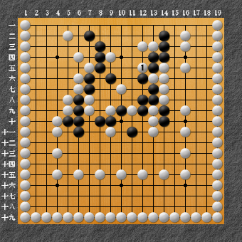 19路詰碁 問題⑨ 正解1