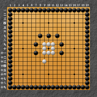 19路詰碁 問題② 白先シノギ