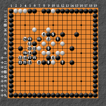 19路詰碁 問題⑦ 失敗図4