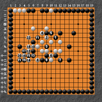 19路詰碁 問題⑦ 失敗図2