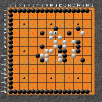 19路詰碁 問題⑧ 回答1
