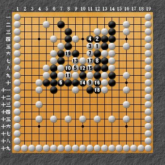 19路詰碁 問題⑨ 正解6