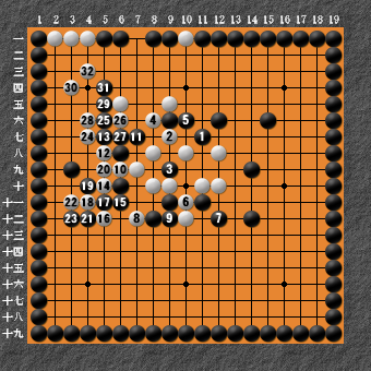 19路詰碁 問題⑦ 失敗図5