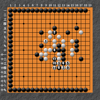 19路詰碁 問題⑧ 回答10