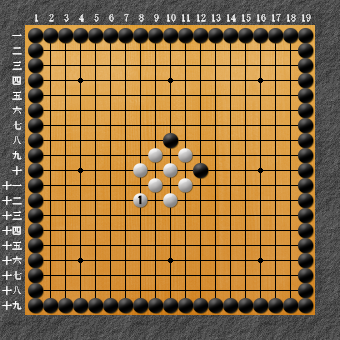 19路詰碁 問題⑥ 回答1
