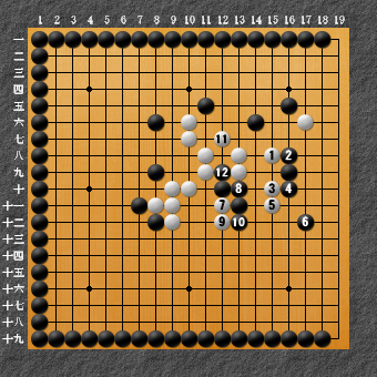 19路詰碁 問題⑧ 手順