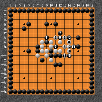 19路詰碁 問題③ 回答3 簡単