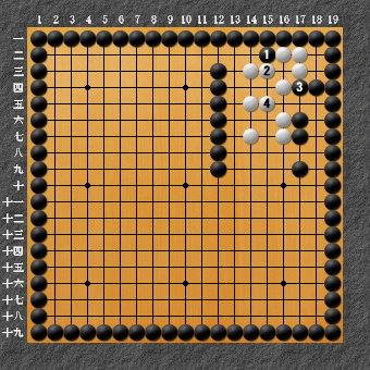 19路詰碁 問題⑩ もう一つの答え1