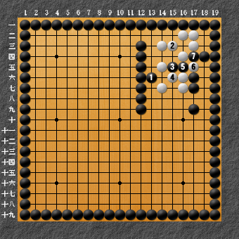 19路詰碁 問題⑩ 失敗図5