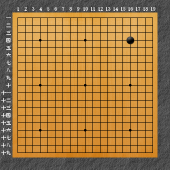 囲碁ひも理論2 右上星